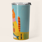 Hungry Cats Fish Feast Travel Mug Gallery Image 2