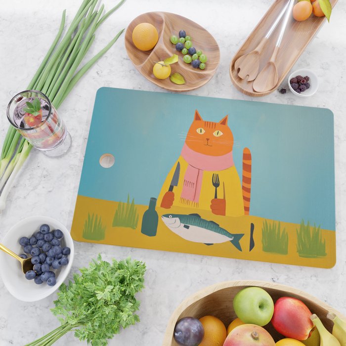 Hungry Cats Fish Feast Cutting Board Gallery Image 2