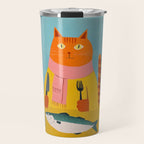 Hungry Cats Fish Feast Travel Mug Gallery Image 1