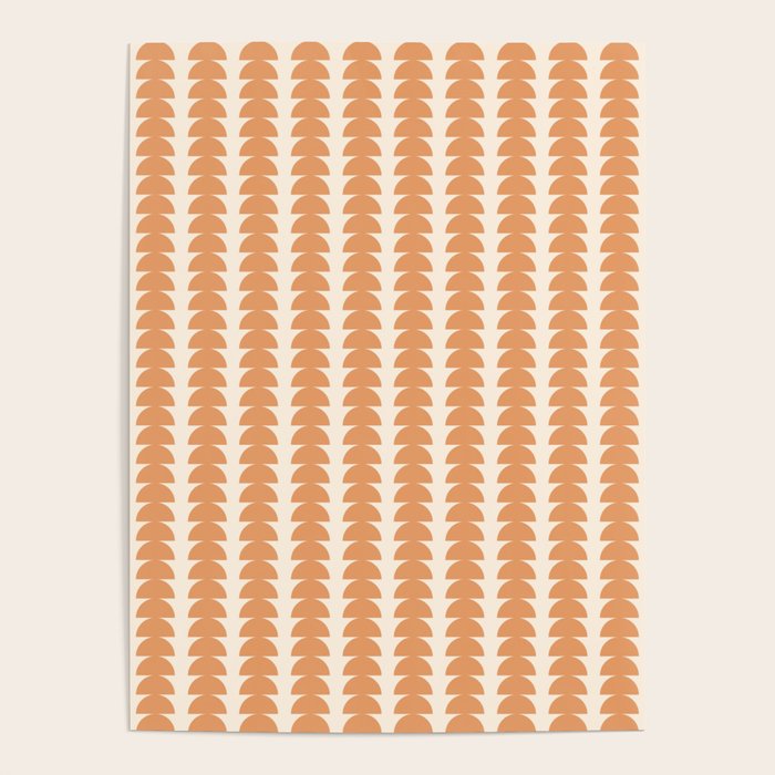 Maude Pattern XXIII Pantone Peach Fuzz Poster Gallery Image 1