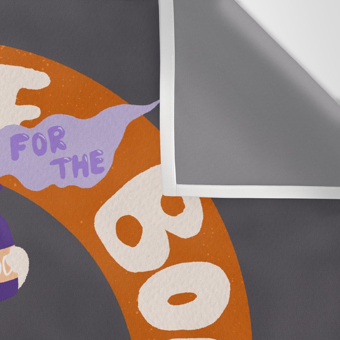 Here for the boos - cute witchy ghost Wall Tapestry Gallery Image 3