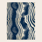 Indigo Tides and Ripple Lines Poster Gallery Image 4