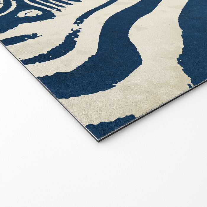 Indigo Tides and Ripple Lines Welcome Mat Gallery Image 2
