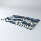 Indigo Tides and Ripple Lines Rug Gallery Image 3