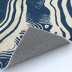 Indigo Tides and Ripple Lines Rug Gallery Image 4