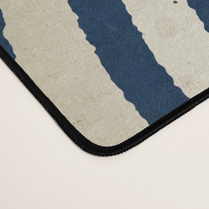Indigo Tides and Ripple Lines Desk Mat Gallery Image 4