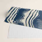 Indigo Tides and Ripple Lines Wrapping Paper Gallery Image 2