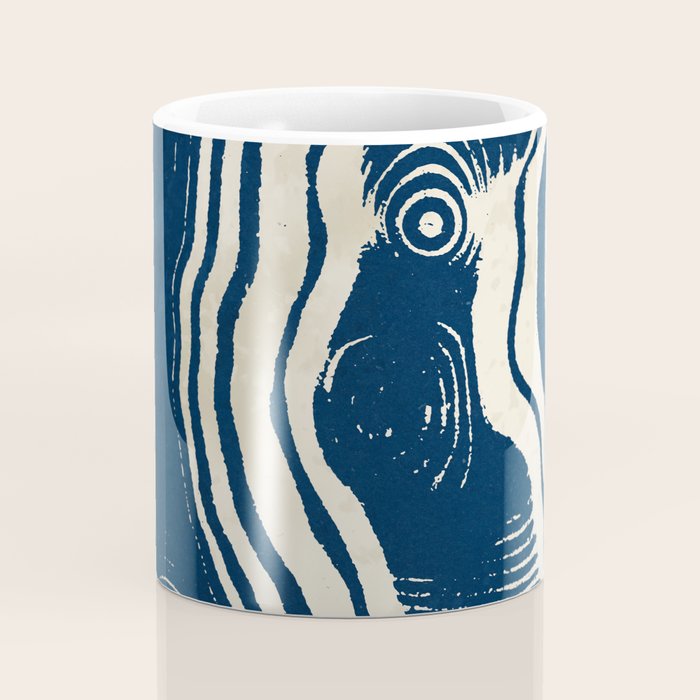 Indigo Tides and Ripple Lines Coffee Mug Gallery Image 4