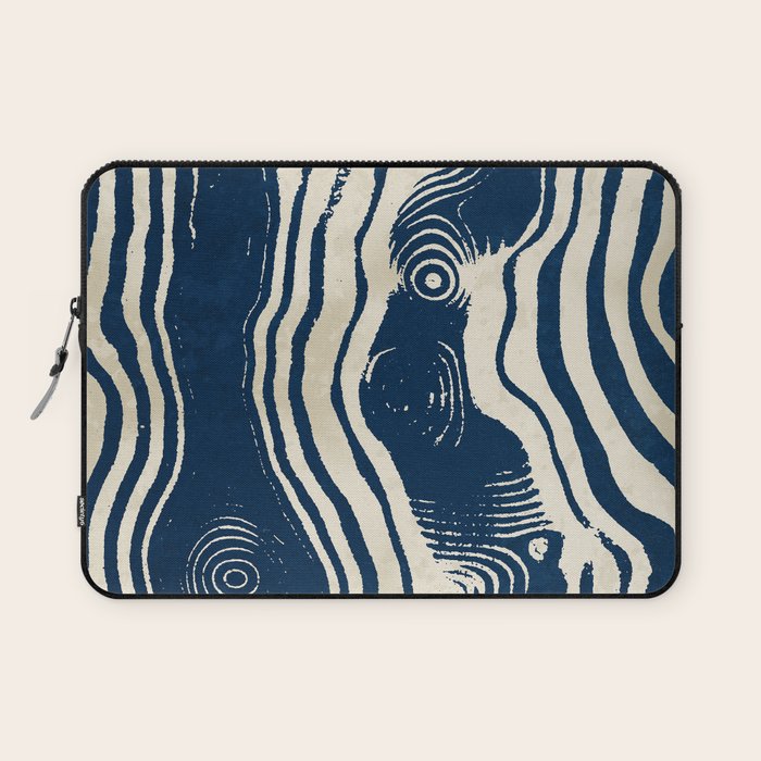 Indigo Tides and Ripple Lines Laptop Sleeve Gallery Image 1