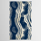 Indigo Tides and Ripple Lines Tablecloth Gallery Image 2