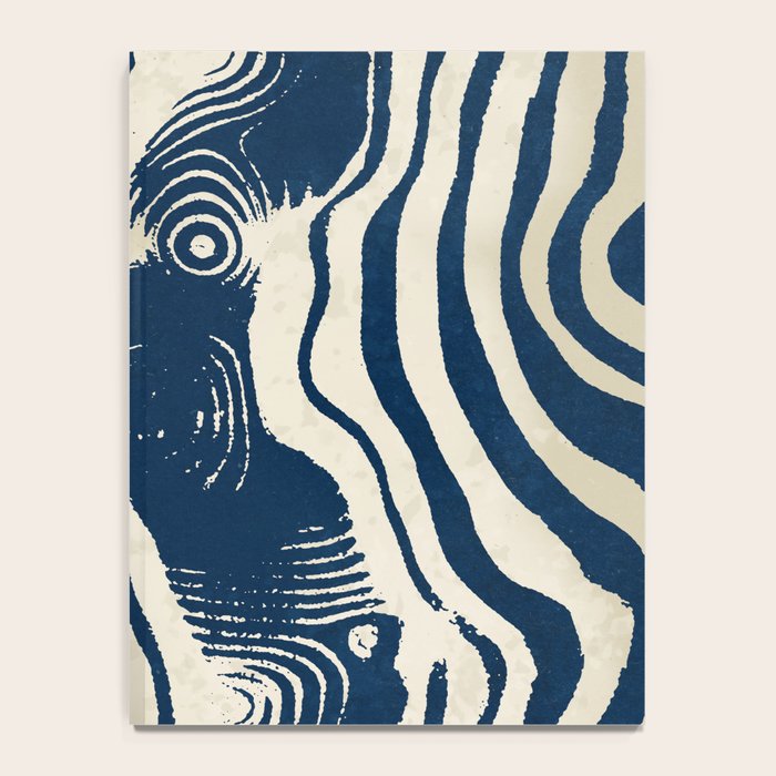 Indigo Tides and Ripple Lines Notebook Gallery Image 4