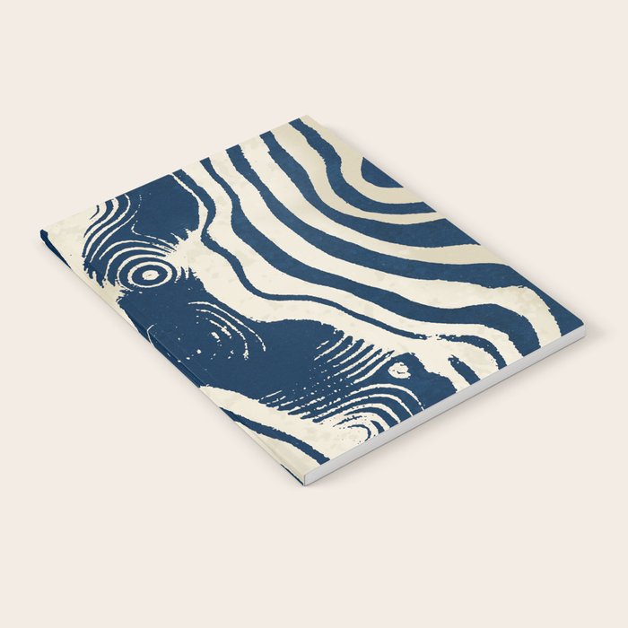 Indigo Tides and Ripple Lines Notebook Gallery Image 2