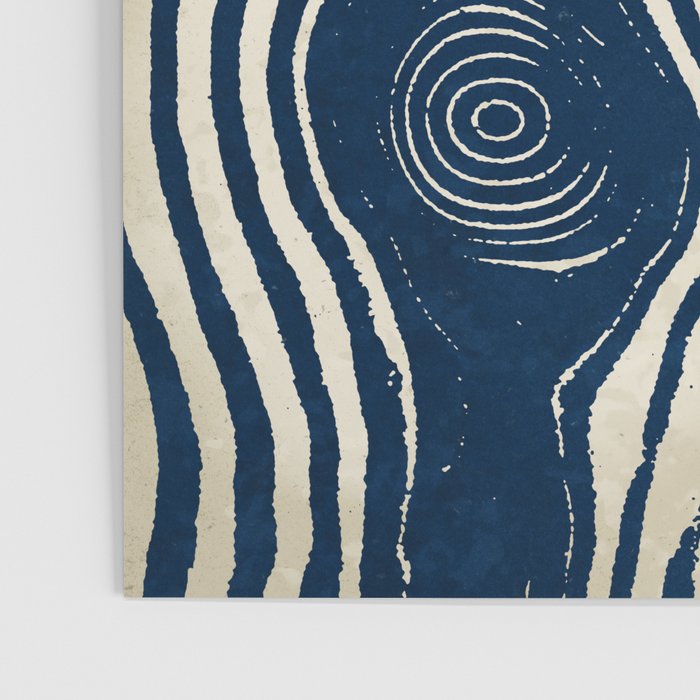 Indigo Tides and Ripple Lines Poster Gallery Image 3