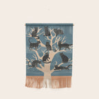 Black Cats in Tree 03 Wall Hanging Gallery Image 1