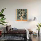 Black Cats in Tree 03 Wood Wall Art Gallery Image 2