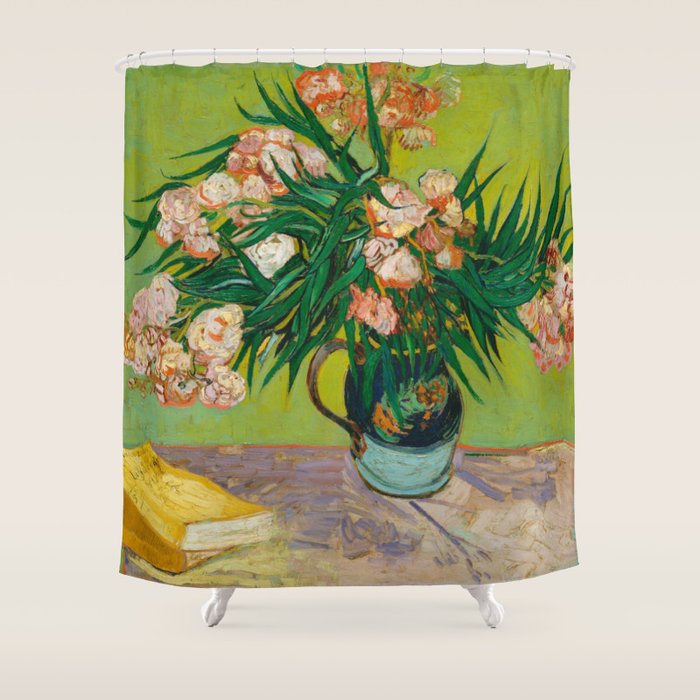 Oleanders by Vincent Van Gogh Shower Curtain Gallery Image 1