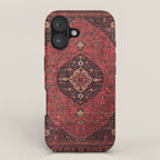 Antique Persian Rust Red Tabriz Rug iPhone Case Gallery Image 1