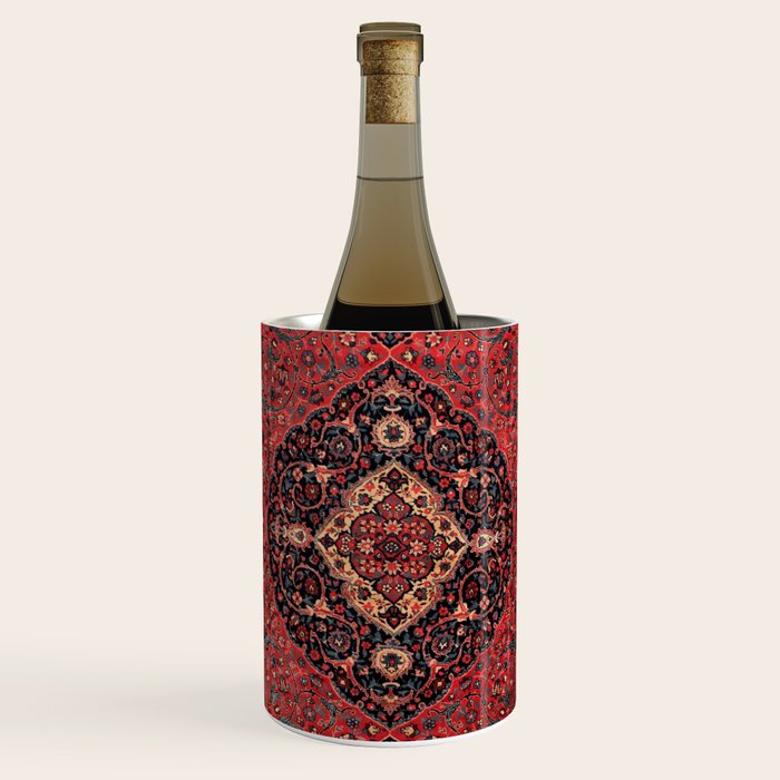 Antique Persian Rust Red Tabriz Rug Wine Chiller Gallery Image 1