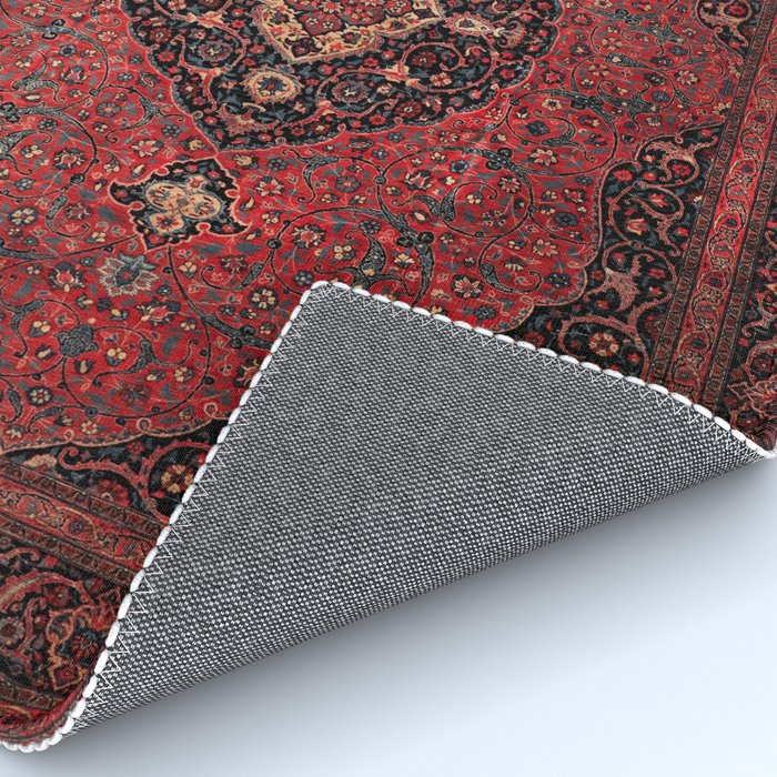 Antique Persian Rust Red Tabriz Rug Rug Gallery Image 4