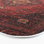Antique Persian Rust Red Tabriz Rug Bath Mat Gallery Image 3