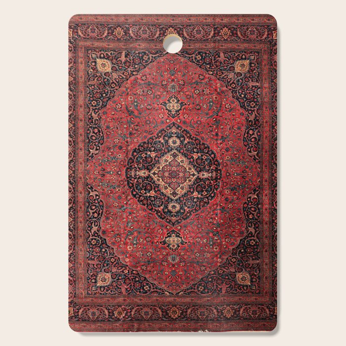 Antique Persian Rust Red Tabriz Rug Cutting Board Gallery Image 1
