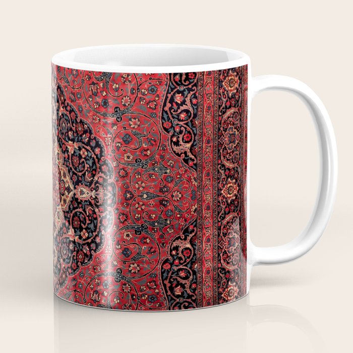 Antique Persian Rust Red Tabriz Rug Coffee Mug Gallery Image 1
