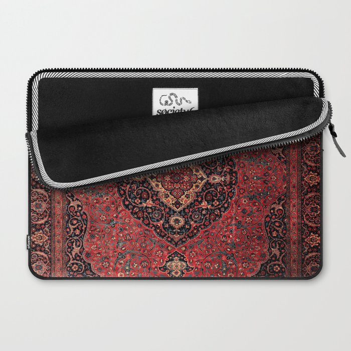 Antique Persian Rust Red Tabriz Rug Laptop Sleeve Gallery Image 2