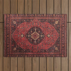 Antique Persian Rust Red Tabriz Rug Outdoor Rug Gallery Image 1