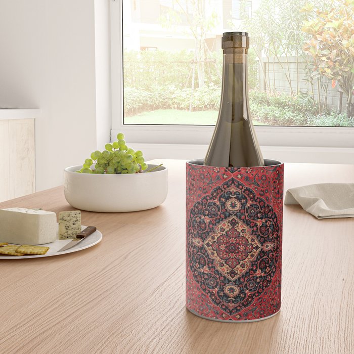Antique Persian Rust Red Tabriz Rug Wine Chiller Gallery Image 4