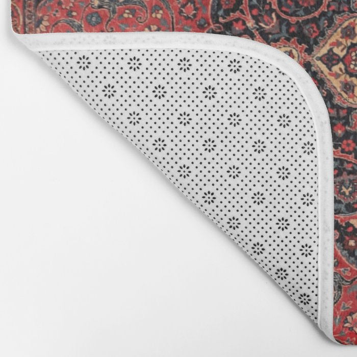 Antique Persian Rust Red Tabriz Rug Bath Mat Gallery Image 2