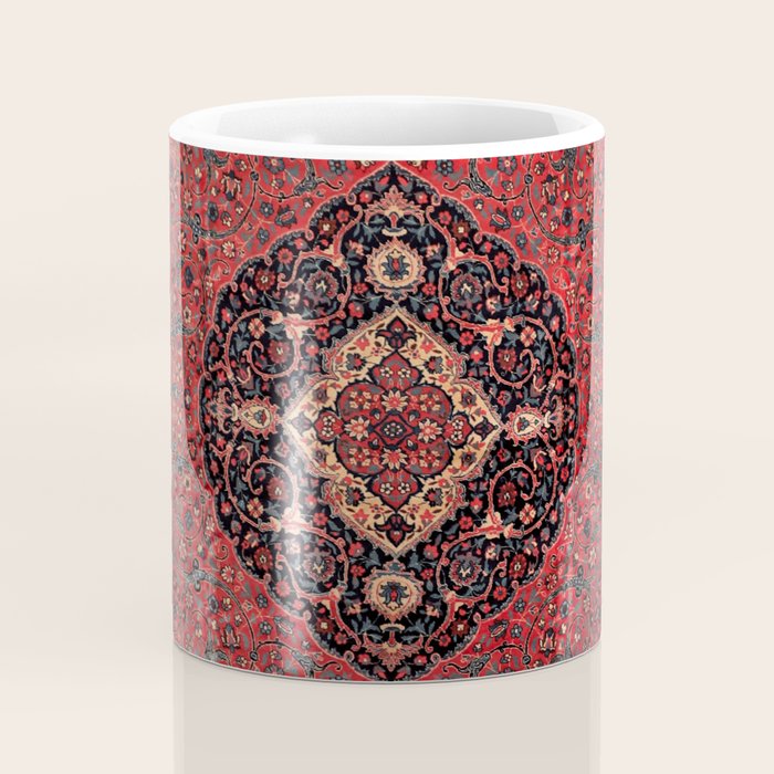 Antique Persian Rust Red Tabriz Rug Coffee Mug Gallery Image 4
