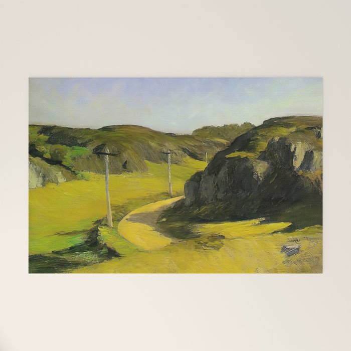 Road in Maine Painting by Edward Hopper Welcome Mat Gallery Image 1