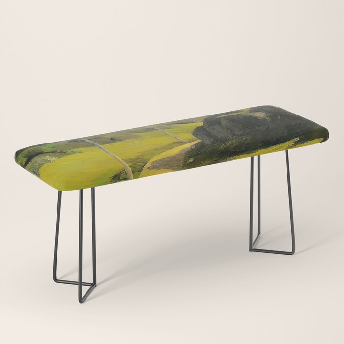 Road in Maine Painting by Edward Hopper Bench Gallery Image 1