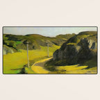 Road in Maine Painting by Edward Hopper Desk Mat Gallery Image 3
