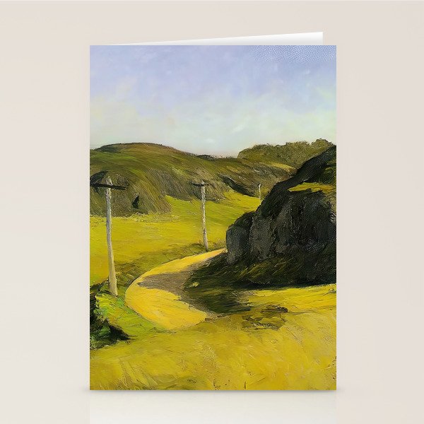 Road in Maine Painting by Edward Hopper Stationery Card Gallery Image 2