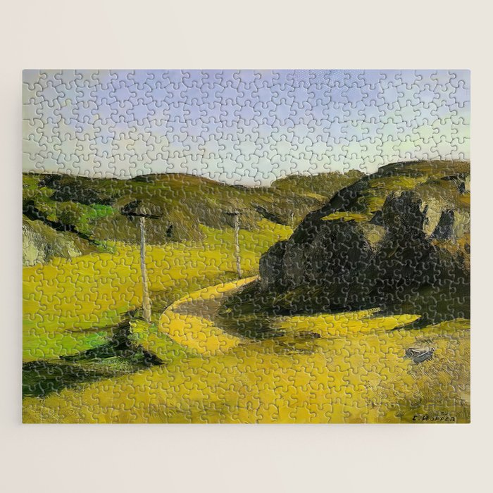 Road in Maine Painting by Edward Hopper Jigsaw Puzzle Gallery Image 1