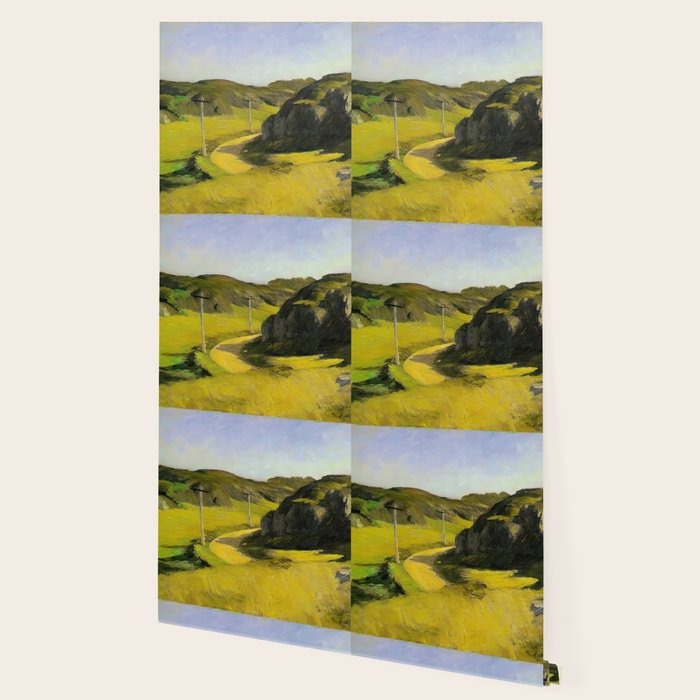 Road in Maine Painting by Edward Hopper Wallpaper Gallery Image 2