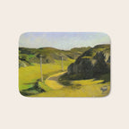 Road in Maine Painting by Edward Hopper Bath Mat Gallery Image 1
