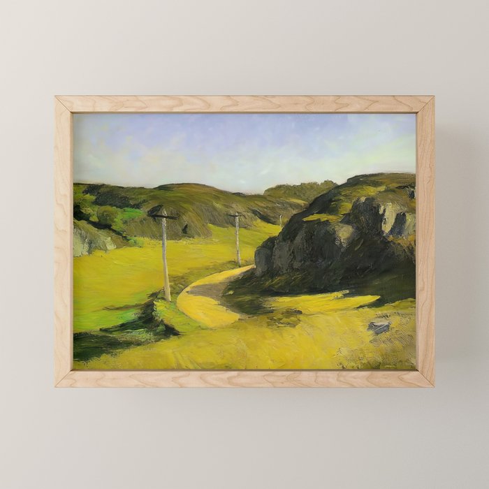 Road in Maine Painting by Edward Hopper Mini Art Print Gallery Image 1