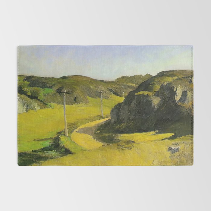 Road in Maine Painting by Edward Hopper Rug Gallery Image 2