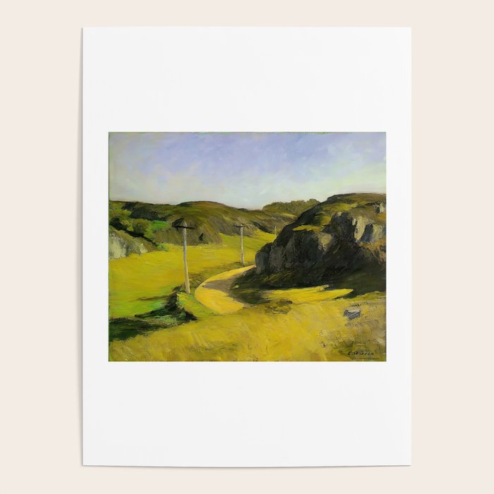 Road in Maine Painting by Edward Hopper Poster Gallery Image 4