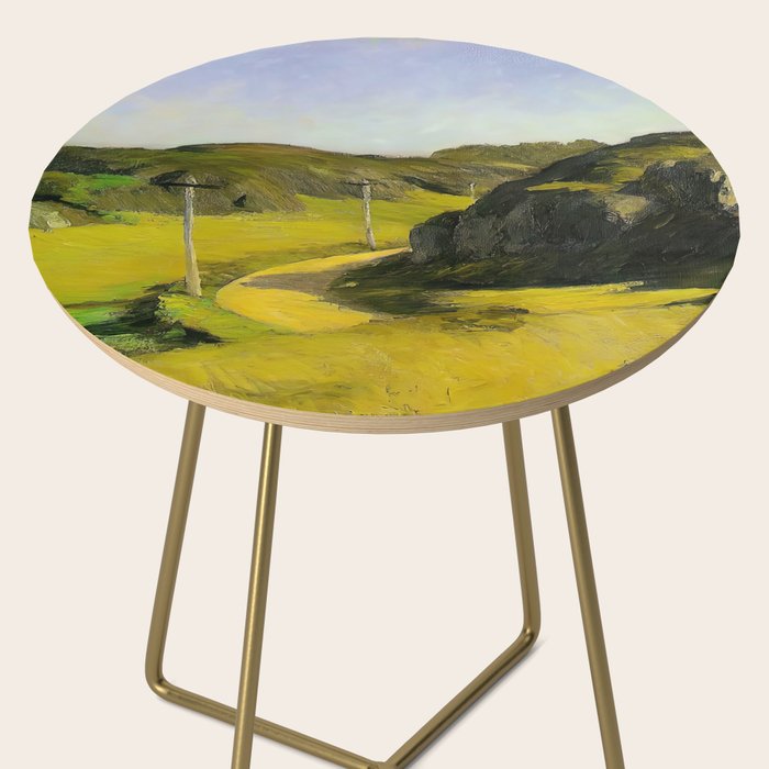 Road in Maine Painting by Edward Hopper Side Table Gallery Image 2
