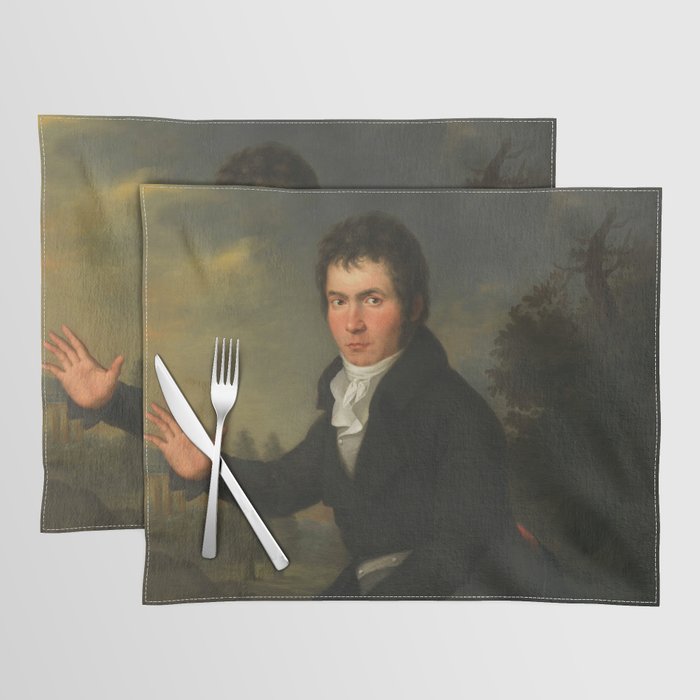 Beethoven by Josef Willibrord Mähler circa 1804-1805 Placemat Gallery Image 1