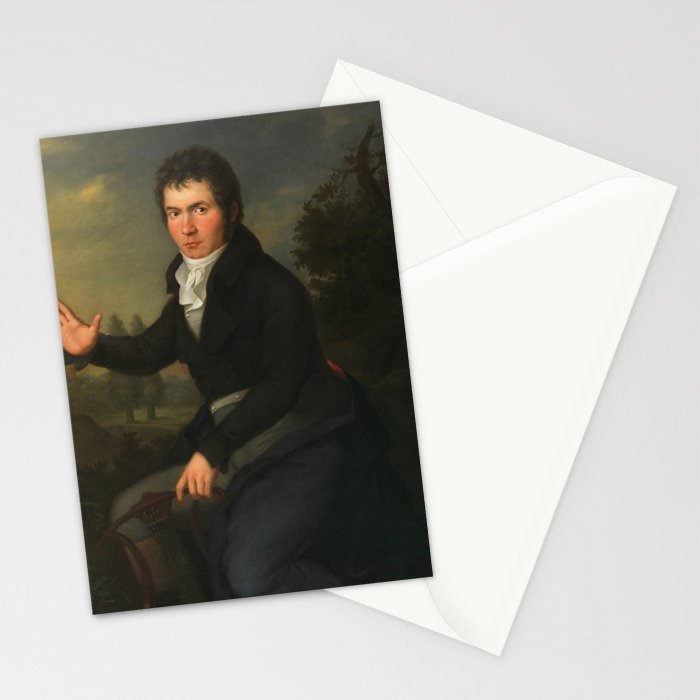 Beethoven by Josef Willibrord Mähler circa 1804-1805 Stationery Card Gallery Image 2