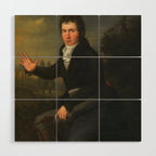 Beethoven by Josef Willibrord Mähler circa 1804-1805 Wood Wall Art Gallery Image 1