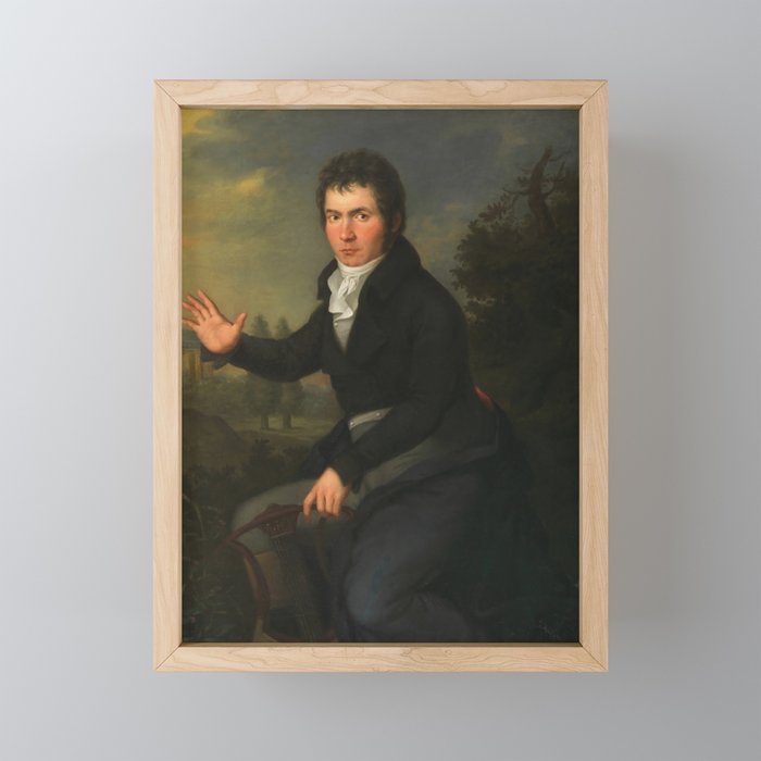 Beethoven by Josef Willibrord Mähler circa 1804-1805 Mini Art Print Gallery Image 1