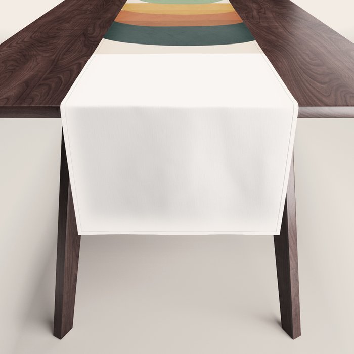 Colorful Abstract Shapes 1 Table Runner Gallery Image 1