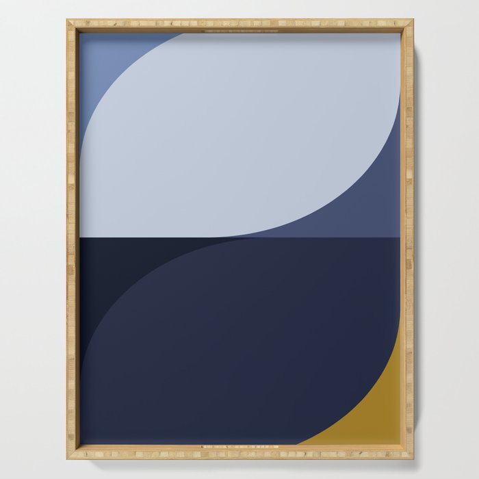 Almond Abstract XVIII Serving Tray Gallery Image 1