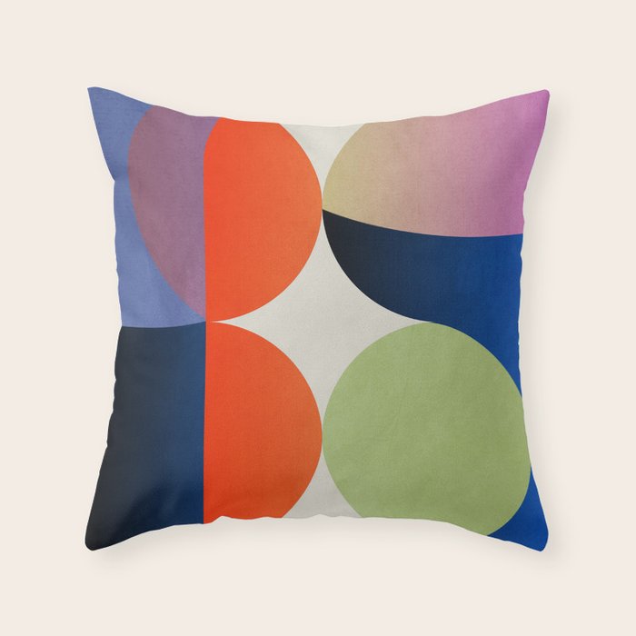 Abstract Shapes 32 Throw Pillow Gallery Image 1