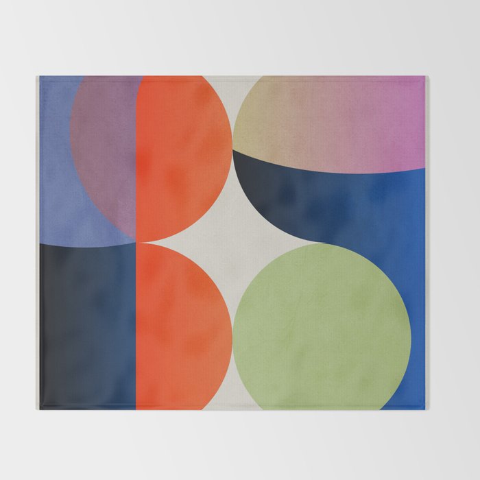 Abstract Shapes 32 Throw Blanket Gallery Image 2